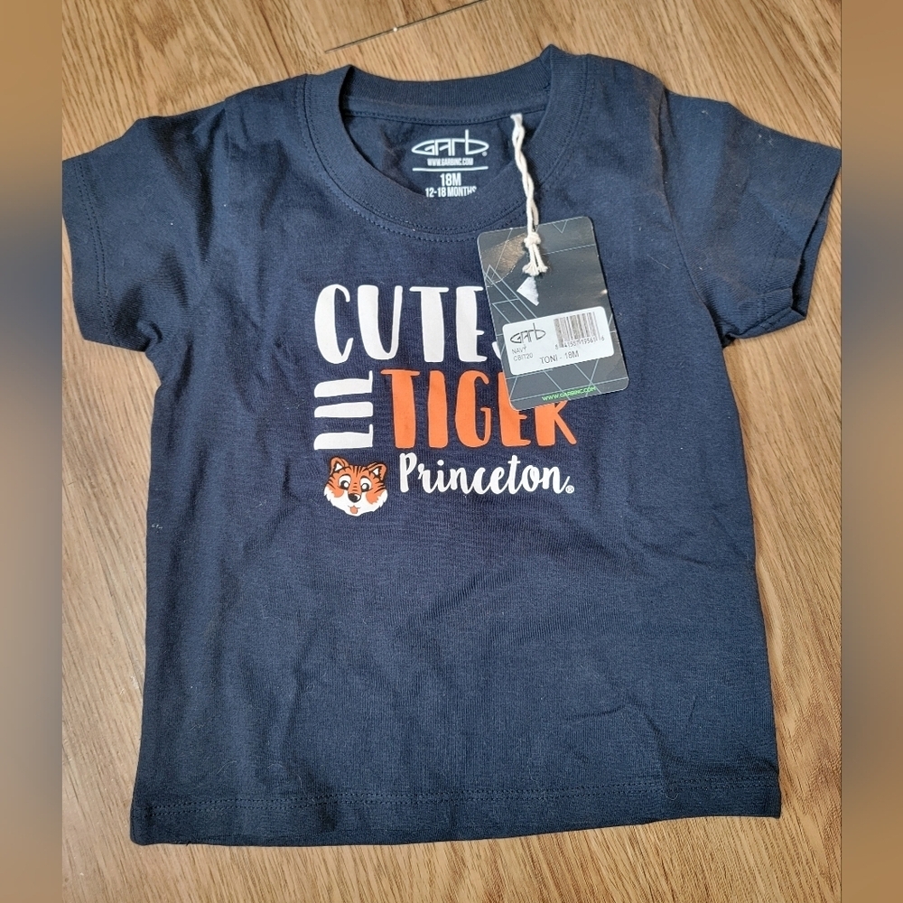 Infant Navy Princeton Tiger Short Sleeve Tee sz 18 months